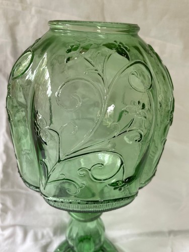 Grand porte-chandelier vintage Italie Empoli MCM vert - Photo 5 sur 9