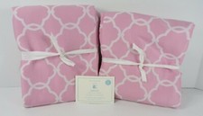 POTTERY BARN KIDS ABIGAIL BLACKOUT PANELS POLETOP LIGHT PINK 44 X 63" S/ 2 7018