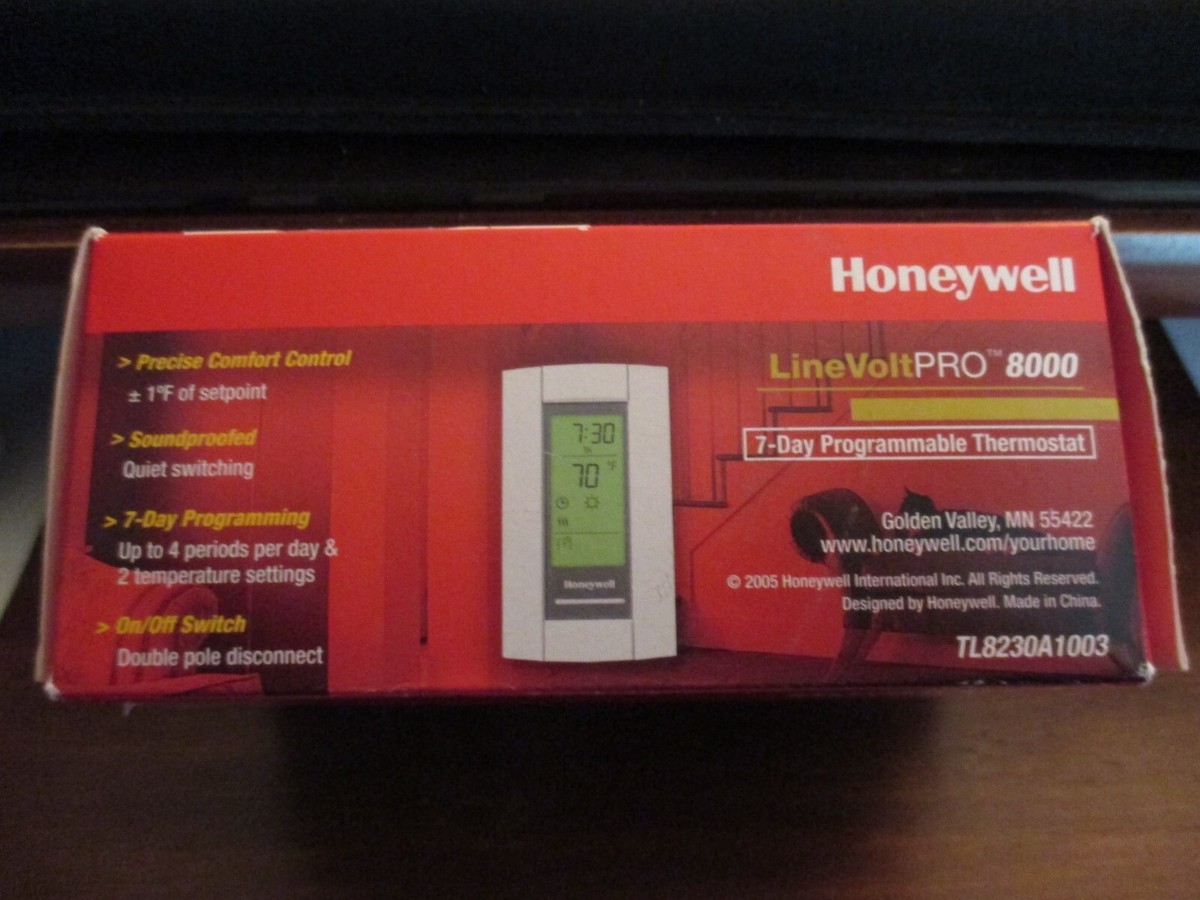 Honeywell Line Volt Pro 8000 7 Day Programmable Thermostat TL8230A1003  Energy ** 85267262637 | eBay