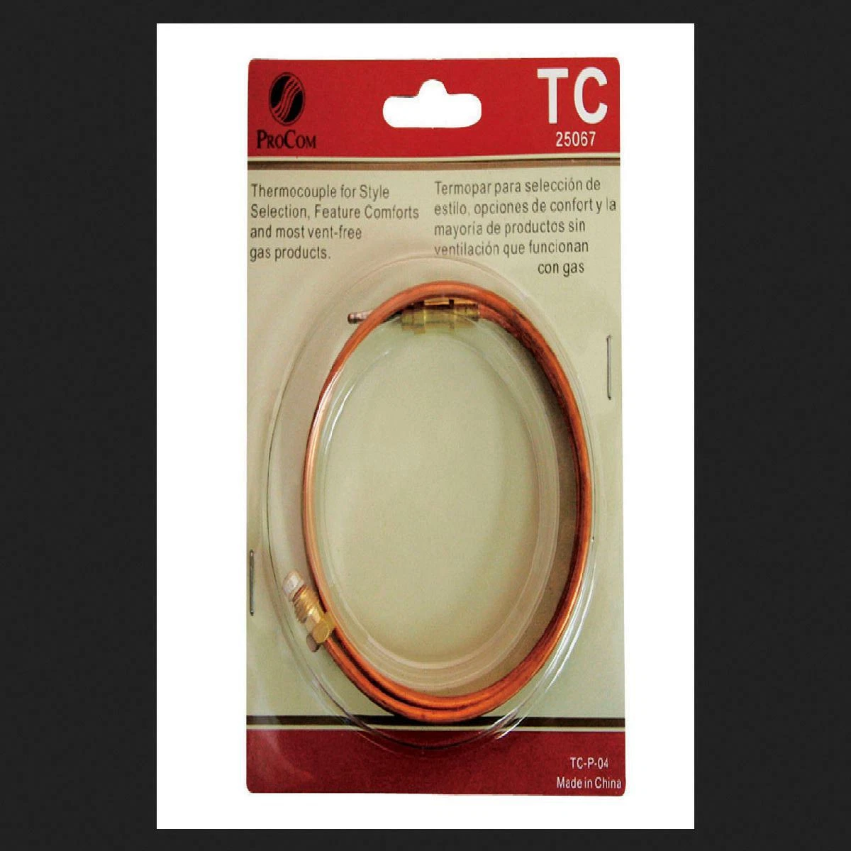 Procom Thermocouple For Use With All Procom Ventless Heater Gas Space  Fireplaces | eBay