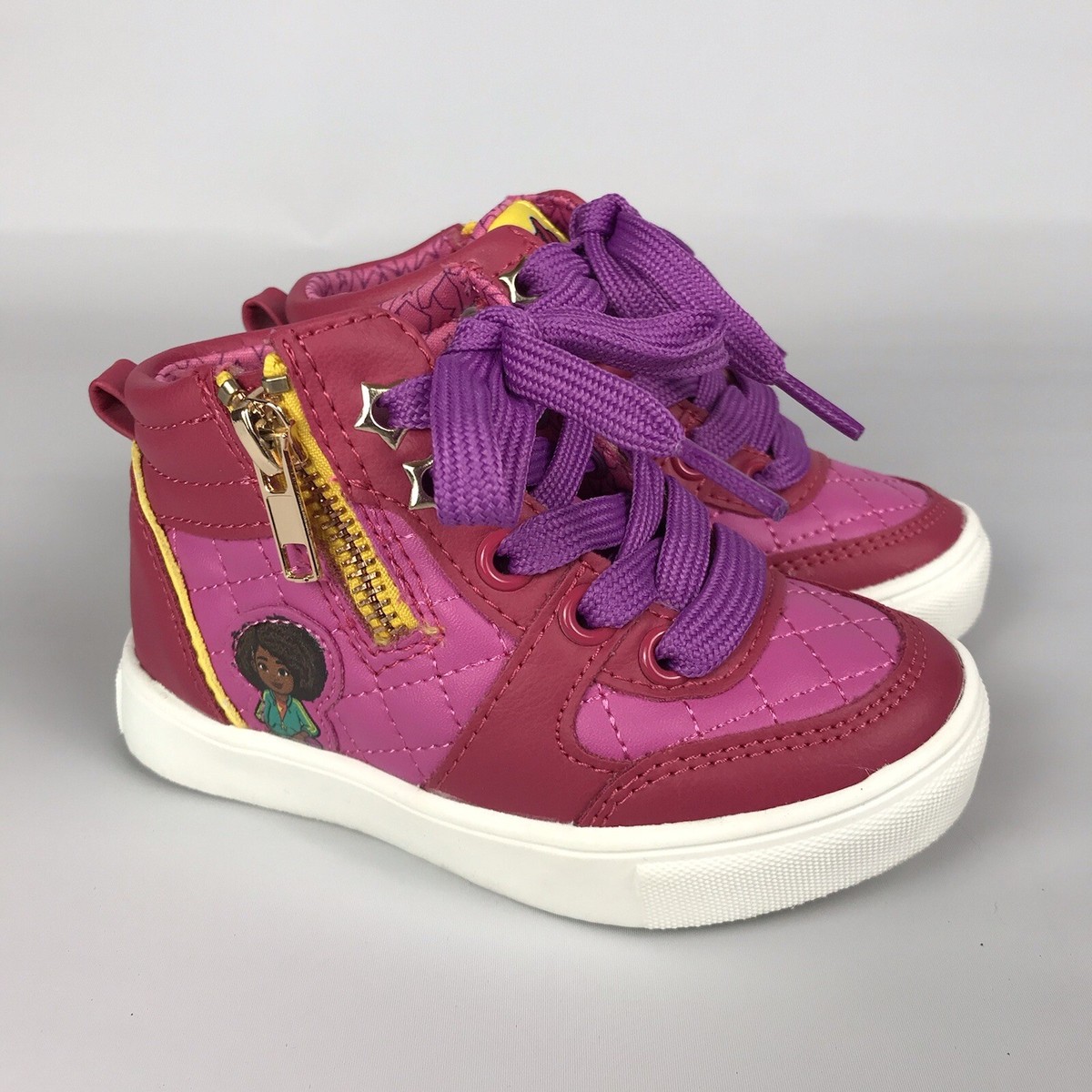 KARMA'S WORLD Pink High Top Sneakers Athletic Shoes Toddler