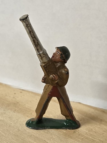 Vintage 1930s Barclay / Manoil WWI ARMY ANTI-AIRCRAFT GUNNER - Lead Figure - Picture 1 of 3
