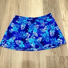 Vtg Jantzen Swim Skirt Women 14 Made in USA Modest Coverage Floral Beach Modest