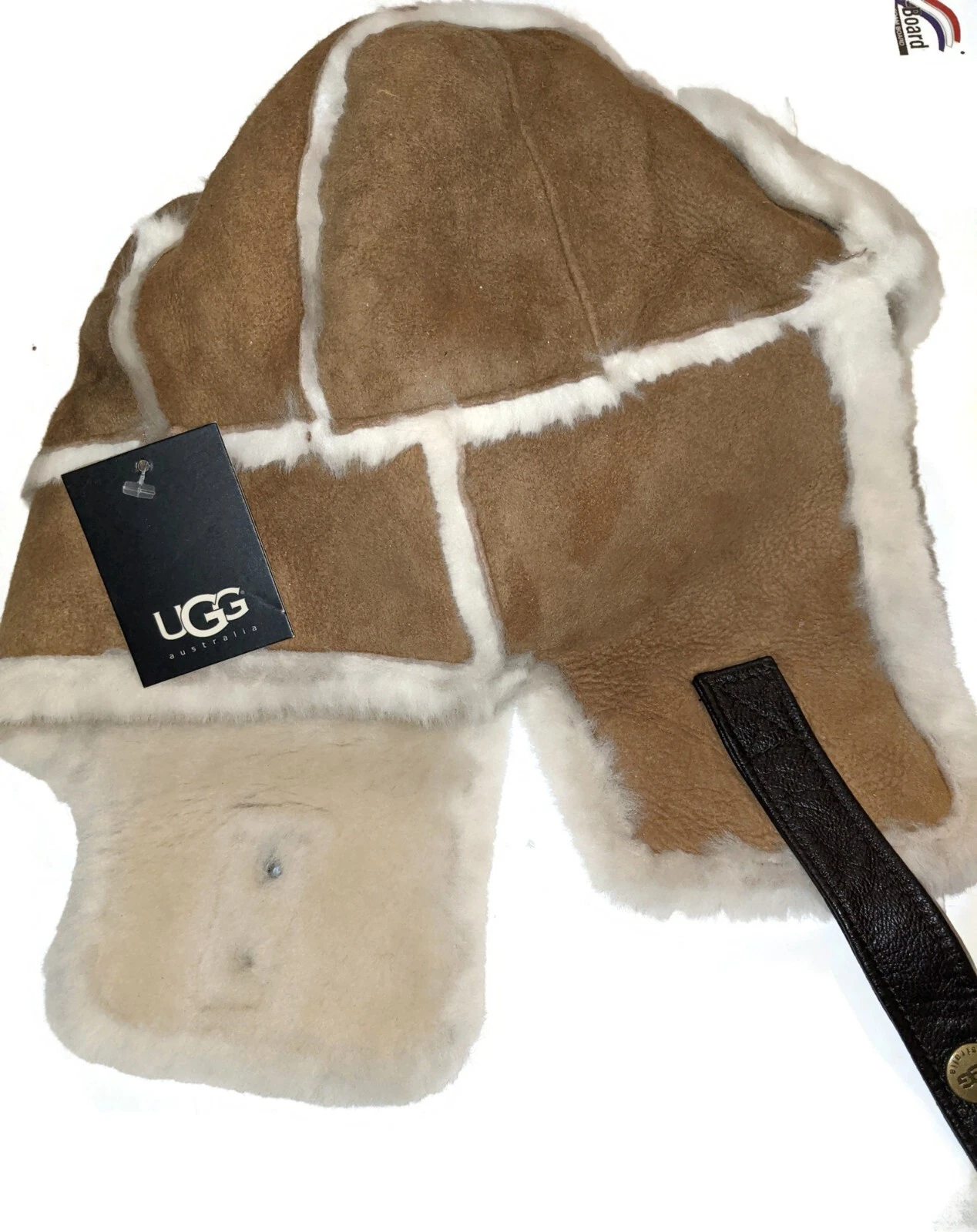 UGG Australia Aviator Shearling Hat Chestnut, Large.