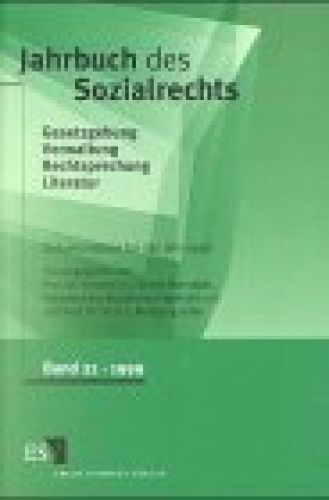 Jahrbuch des Sozialrechts, Bd.21, 1999 Wannagat, Prof. Dr. Senator h.c. Georg un - Wannagat, Prof. Dr. Senator h.c. Georg und Professor em. Dr. Dr.