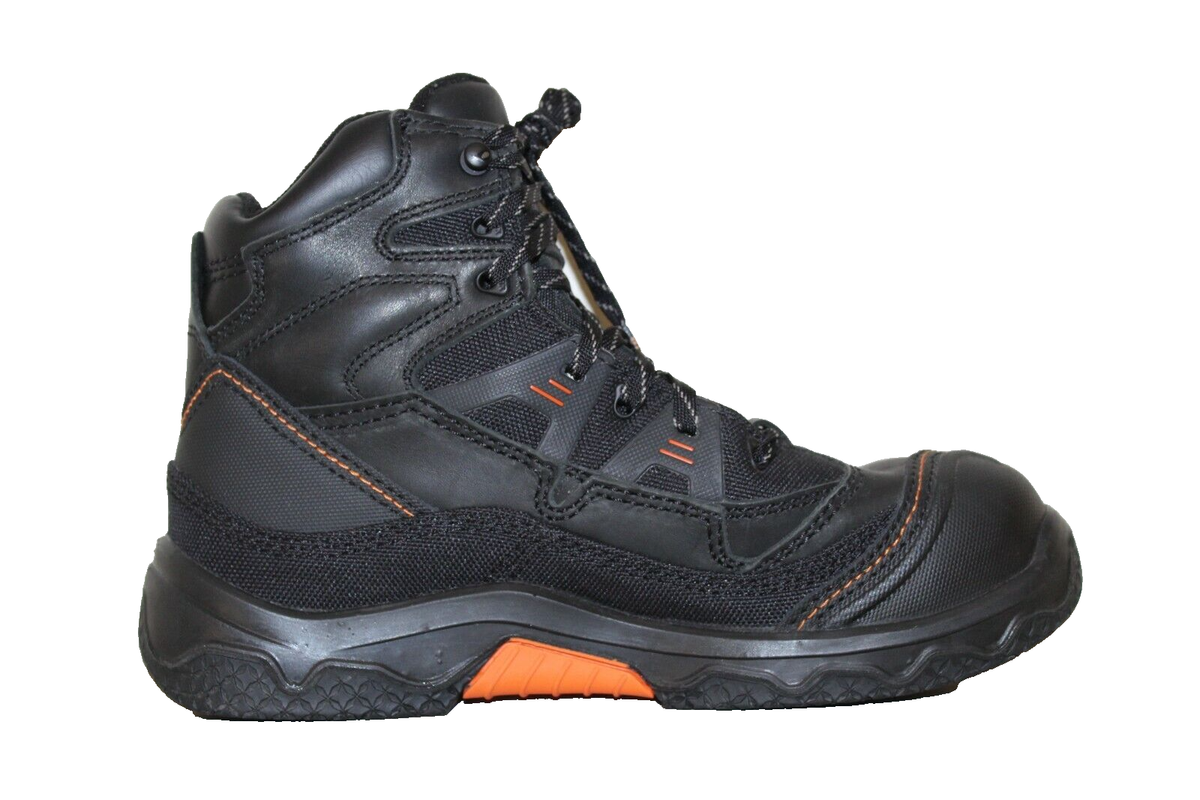 WORX‎ by Red Wing Shoes Men\'s 10 M 6552 Safety Toe Work Boots Black Leather Worx By Red Wing Boots Mens 4.5 Steel Toe Ankle Combat  main image 4