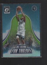 ANDREW WIGGINS 2017-18 DONRUSS OPTIC ALL CLEAR FOR TAKEOFF GREEN PRIZMS #8  /175