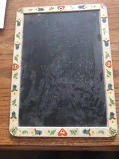 Vintage Child’s School Chalk Slate Efucational Traching Board 13.5x9.5”