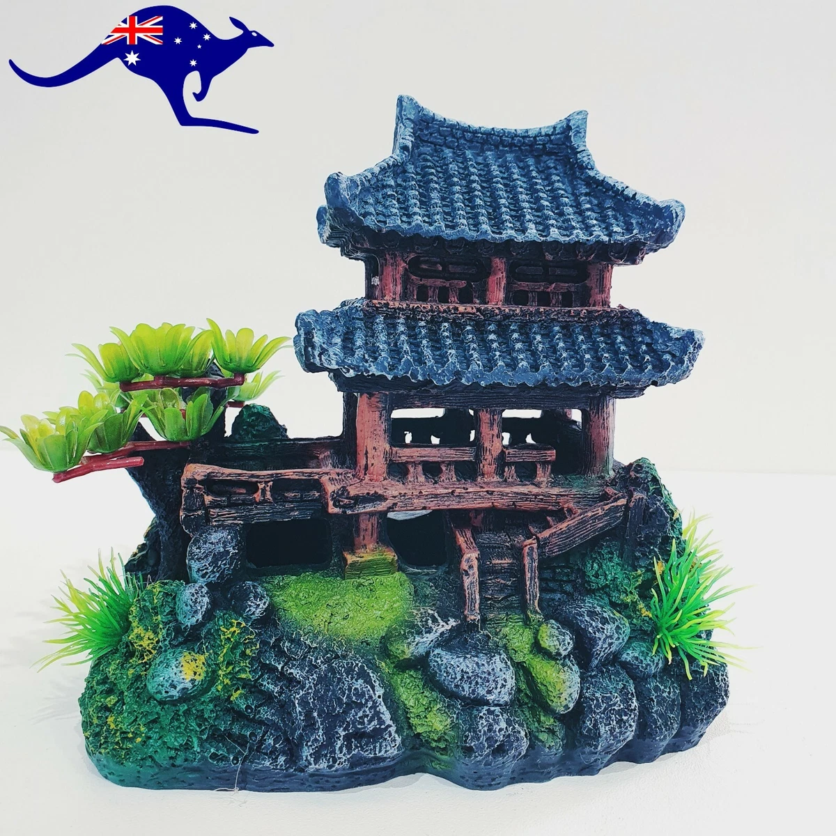Aquarium House Temple Ornament Fish Tank Decoration
