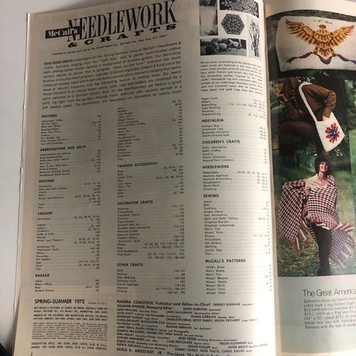 Vintage McCall's Needlework Crafts Spring & Summer 1972 Macrame Crochet Knitting - Picture 2 of 10