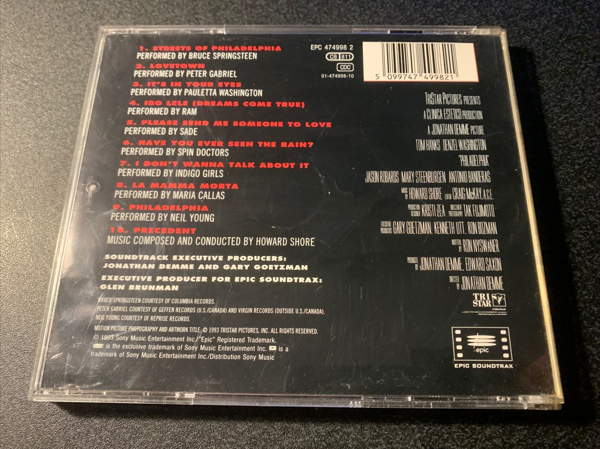 Philadelphia - Original Soundtrack (CD, 2000) 5099747499821 | eBay Philadelphia - Original Soundtrack (CD, 2000) 5099747499821 | eBay