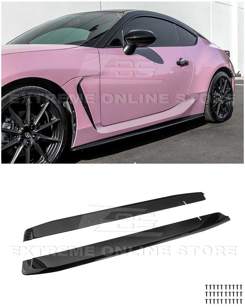 For 22-Up GR86 BRZ Artisan Spirit Style Painted Glossy Black Side
