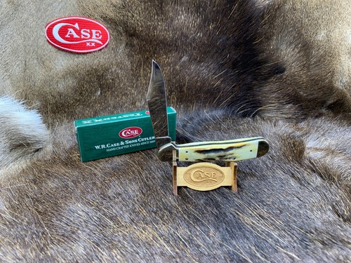 1998 Case Long Tailed "C" Copperlock Knife Genuine Stag Handles Mint Box 1231 - Picture 6 of 16
