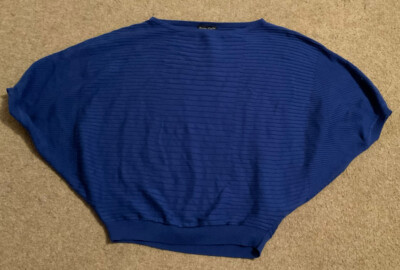 Phase Eight Cobalt Blue Batwing jumper XS UK