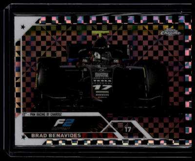 2023 Topps Chrome Formula 1 #141 Brad Benavides Checker Flag X-fractor