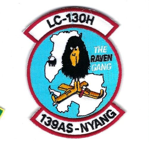 PATCH USAF 139TH AIRLIFT SQ AS THE RAVEN GANG NEW YORK AIR GUARD AS4