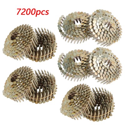 1-1/4'' × 0.12'' 15 Degree Galvanized Coil Roofing Nail 3/8'' Head Diameter 7200Pcs