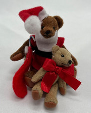 VTG Littlest Bears Santa Claus  Elf Miniature 1994 Retired Gund