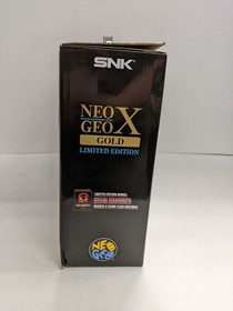 SNK NEO GEO X GOLD Limited Edition Console Complete Box Working Japan NA Seller