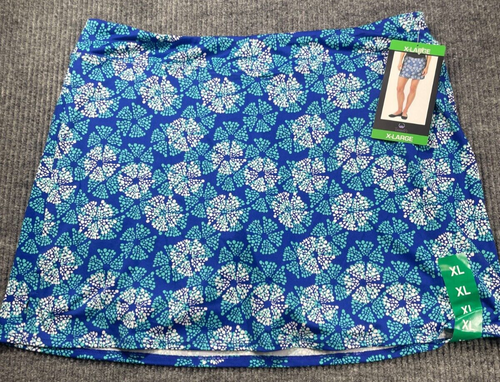 Tranquility Skirt Womens X-Large Blue Skort Stretch Comfort Athleisure Tennis