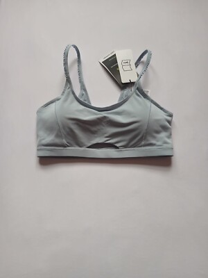 Nike Indy Luxe Yoga Sports Bra Women's S Gray Training Activewear CV5656-440 N84