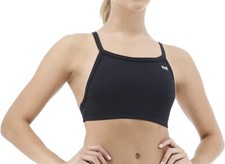 TYR Sport Women's Solid Durafast Diamondback Workout bra size:L black