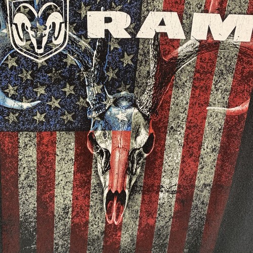 Camiseta Dodge Ram Para Hombre Talla Grande Patriótica Bandera Americana Gráfico de Caza - Imagen 11 de 14