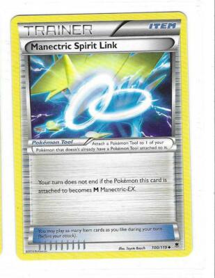 Pokemon --- MANECTRIC SPIRIT LINK --- XY Phantom Forces! Trainer! NM/Mint! 100