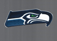New 1 5/8 x 4" Seattle Seahawks Iron on Patch Free Shipping