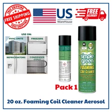 20 Oz. Foaming Coil Cleaner Aerosol HVAC AC Evaporator Condenser Cleaner Spray