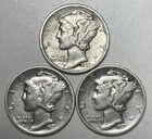 Photo of a 1937-D Mercury Dime from an eBay listing that sold on Jul 22, 2026