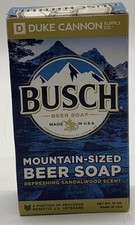 Duke Cannon Busch Beer Soap for Men Sandalwood 10oz USA Big Brick Refreshing