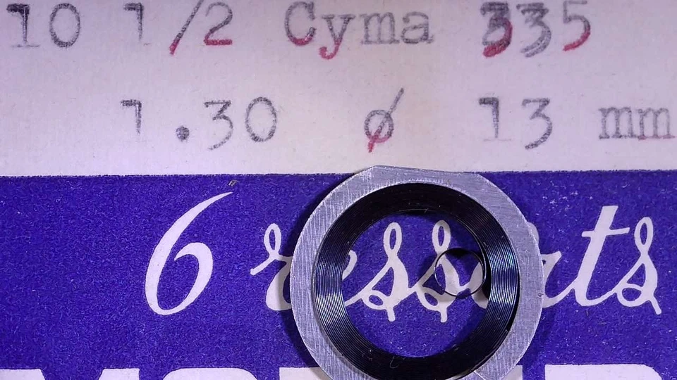 1 RESSORT BARILLET MONTRE CYMA 335