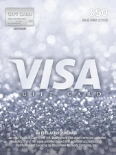 Visa $50 Gift Card (plus $4.95 Purchase Fee) 
