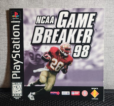 NCAA Game Breaker 98 Instruction Booklet - Manual Only - PlayStation PS One 