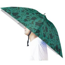 Umbrella Hat, Bocamoty 37 inch Fishing Hat Hands 37 inch, Camouflage
