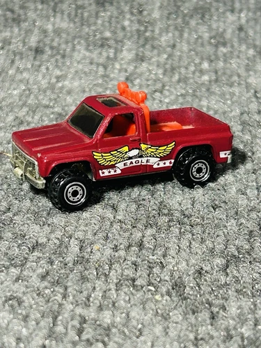 Hot Wheels Chevy 4x4 Pickup Truck Eagle Rare Red! Vintage 1977