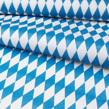 Papier-Tischdecke 50m x 1m Bayernraute Einwegtischdecke Biertsich blau wei&szlig;