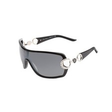 Sunglasses Pierre Cardin '00s black crystal mask ORIGINAL NEW