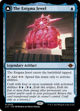 Magic MTG - The Enigma Jewel // Locus of Enlightenment - MINT/NMINT - EN - FOIL