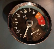 Vintage Oem Smiths Tachometer 4cyl Negative Earth Vintage Oem Smiths Tachometer 4cyl Negative Earth