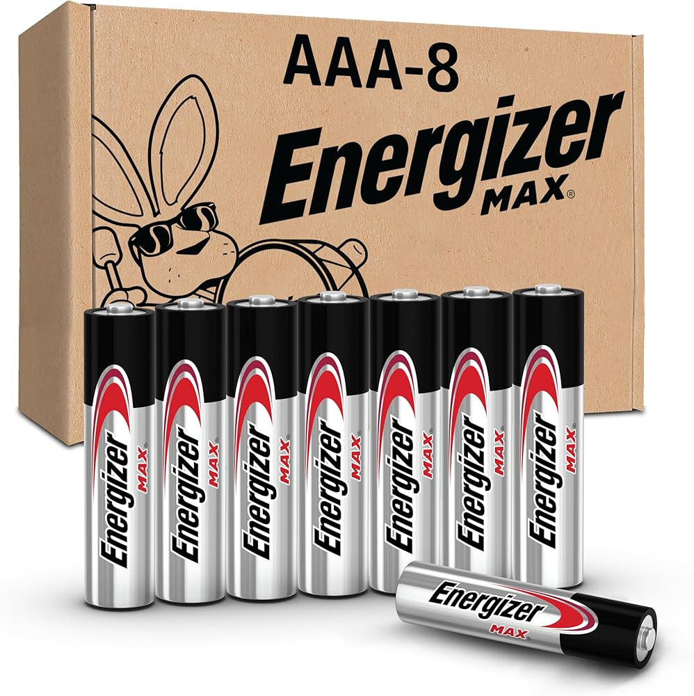 Energizer MAX AAA Batteries (8 Pack), Triple A Alkaline Batteries