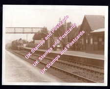 Train Approaching Dunning Station Perthshire c1906 Loco CR 733(?) Photo See Scan