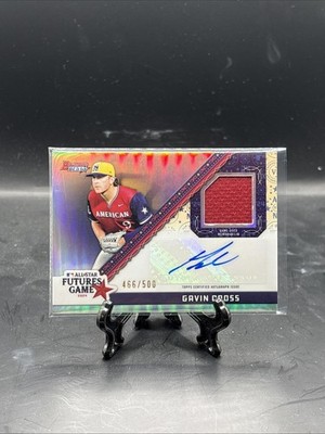 2024 Bowman's Best Gavin Cross Futures Game Game Worn Jersey Auto Autograph /500