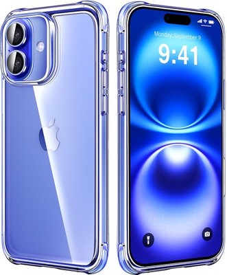 Mkeke for iPhone 16 Case Clear, [Not 16 6.1'', 1-Clear 