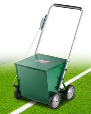 Dry Line Marker 4-Wheel 2 or 4 in Lines Heavy Duty Steel Chalker 65 lbs Green
