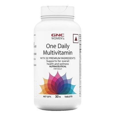 GNC Women's One Daily Multivitamin- 32 Premium Ingredients with Vitamin C- 30tab