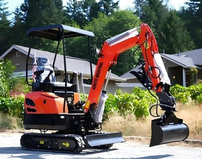 1.4 Ton Mini Excavator Tracked Crawler Kubota Diesel Engine w/ Side Swing Boom
