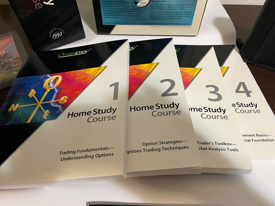 Optionetics Options Home Study Course 4 Books, 6 DVDs, & 14 CD Set ,j23 ...