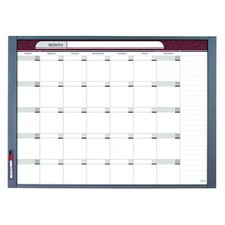 Quartet 72981 Dry Erase Board, Melamine, 35 In, 47 1/2 In, Steel Frame, White,